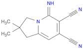 6,7-Indolizinedicarbonitrile, 1,2,3,5-tetrahydro-5-imino-2,2-dimethyl-