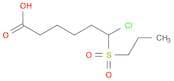 Hexanoic acid, 6-chloro-6-(propylsulfonyl)-