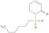 2-Cyclohexen-1-one, 6-(hexylsulfonyl)-