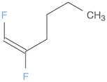 1-Hexene, 1,2-difluoro-, (E)-