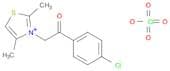 Thiazolium, 3-[2-(4-chlorophenyl)-2-oxoethyl]-2,4-dimethyl-, perchlorate