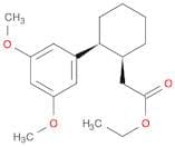 Cyclohexaneacetic acid, 2-(3,5-dimethoxyphenyl)-, ethyl ester, cis-