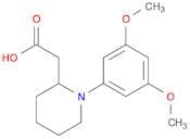 2-Piperidineacetic acid, 1-(3,5-dimethoxyphenyl)-