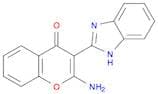 4H-1-Benzopyran-4-one, 2-amino-3-(1H-benzimidazol-2-yl)-