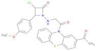 2-Azetidinone,1-[[2-(2-acetyl-10H-phenothiazin-10-yl)-2-oxoethyl]amino]-3-chloro-4-(4-methoxypheny…