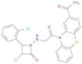 2-Azetidinone,1-[[2-(2-acetyl-10H-phenothiazin-10-yl)-2-oxoethyl]amino]-3-chloro-4-(2-chlorophenyl…