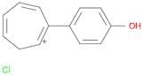 Cycloheptatrienylium, (4-hydroxyphenyl)-, chloride