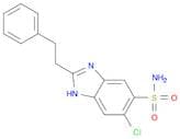 1H-Benzimidazole-5-sulfonamide, 6-chloro-2-(2-phenylethyl)-