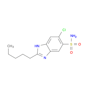 1H-Benzimidazole-5-sulfonamide, 6-chloro-2-pentyl-