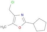 Oxazole, 4-(chloromethyl)-2-cyclopentyl-5-methyl-