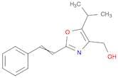 4-Oxazolemethanol, 5-(1-methylethyl)-2-(2-phenylethenyl)-