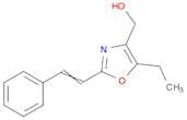 4-Oxazolemethanol, 5-ethyl-2-(2-phenylethenyl)-