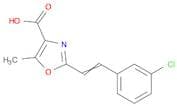 4-Oxazolecarboxylic acid, 2-[2-(3-chlorophenyl)ethenyl]-5-methyl-
