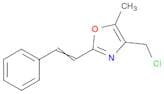 Oxazole, 4-(chloromethyl)-5-methyl-2-(2-phenylethenyl)-