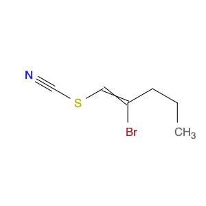 Thiocyanic acid, 2-bromo-1-pentenyl ester