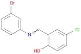 Phenol, 2-[[(3-bromophenyl)imino]methyl]-4-chloro-