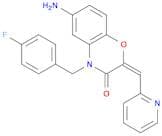 (2E)-6-AMINO-4-(4-FLUOROBENZYL)-2-(PYRIDIN-2-YLMETHYLENE)-2H-1,4-BENZOXAZIN-3(4H)-ONE