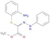Acetic acid, [(2-aminophenyl)thio](phenylhydrazono)-, methyl ester