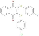 1,4-Naphthalenedione, 2-[(4-chlorophenyl)thio]-3-[(4-fluorophenyl)thio]-