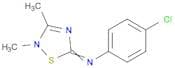 4-Chloro-N-(2,3-dimethyl-1,2,4-thiadiazol-5(2H)-ylidene)aniline