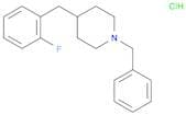 Piperidine, 4-[(2-fluorophenyl)methyl]-1-(phenylmethyl)-, hydrochloride