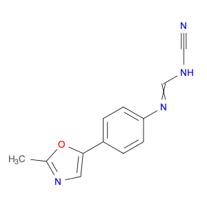 Methanimidamide, N-cyano-N'-[4-(2-methyl-5-oxazolyl)phenyl]-