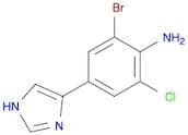 Benzenamine, 2-bromo-6-chloro-4-(1H-imidazol-4-yl)-