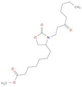 4-Oxazolidineheptanoic acid, 2-oxo-3-(3-oxooctyl)-, methyl ester
