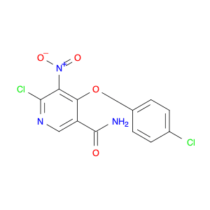 3-Pyridinecarboxamide, 6-chloro-4-(4-chlorophenoxy)-5-nitro-