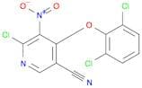 3-Pyridinecarbonitrile, 6-chloro-4-(2,6-dichlorophenoxy)-5-nitro-