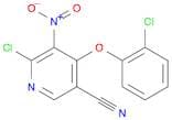 3-Pyridinecarbonitrile, 6-chloro-4-(2-chlorophenoxy)-5-nitro-