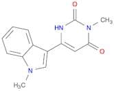 2,4(1H,3H)-Pyrimidinedione, 3-methyl-6-(1-methyl-1H-indol-3-yl)-