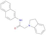 1H-Indole-1-acetamide, 2,3-dihydro-N-2-naphthalenyl-