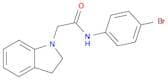 1H-Indole-1-acetamide, N-(4-bromophenyl)-2,3-dihydro-