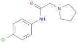 1-Pyrrolidineacetamide, N-(4-chlorophenyl)-