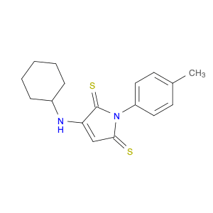1H-Pyrrole-2,5-dithione, 3-(cyclohexylamino)-1-(4-methylphenyl)-