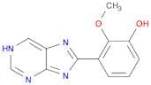 Phenol, 2-methoxy-3-(1H-purin-8-yl)-