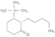 Cyclohexanone, 2-pentyl-3-(trimethylsilyl)-, cis-