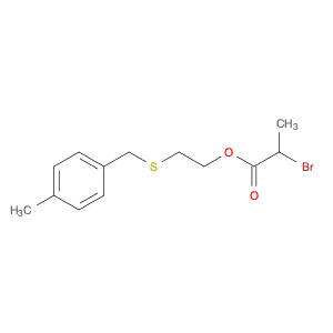 Propanoic acid, 2-bromo-, 2-[[(4-methylphenyl)methyl]thio]ethyl ester