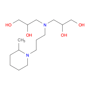 1,2-Propanediol, 3,3'-[[3-(2-methyl-1-piperidinyl)propyl]imino]bis-