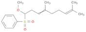 Benzene, [(1-methoxy-4,8-dimethyl-3,7-nonadienyl)sulfonyl]-
