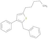 Thiophene, 5-pentyl-3-phenyl-2-(phenylmethyl)-