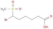 Hexanoic acid, 6-bromo-6-(methylsulfonyl)-