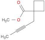 Cyclobutanecarboxylic acid, 1-(2-butynyl)-, methyl ester