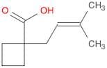 Cyclobutanecarboxylic acid, 1-(3-methyl-2-butenyl)-