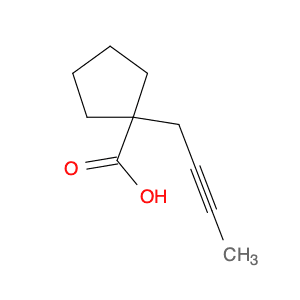 Cyclopentanecarboxylic acid, 1-(2-butynyl)-