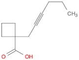 Cyclobutanecarboxylic acid, 1-(2-hexynyl)-