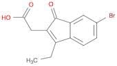 1H-Indene-2-acetic acid, 6-bromo-3-ethyl-1-oxo-