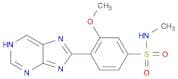 Benzenesulfonamide, 3-methoxy-N-methyl-4-(1H-purin-8-yl)-