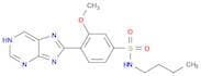Benzenesulfonamide, N-butyl-3-methoxy-4-(1H-purin-8-yl)-